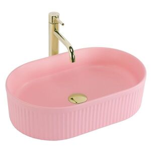 REA Umyvadlo na desku Vanda Bubble Gum Matt 49x31 REA-U6376 obraz