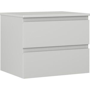 MEXEN/S Orio koupelnová skříňka pod umyvadlo 60 cm s deskou, 2 zásuvky, šedá mat 91A10-06047-2-BFFC62 obraz