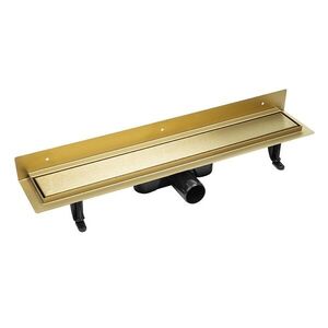 Laveo Basso sprchový žlab nástěnný 50 cm, zlato COB_G51D obraz