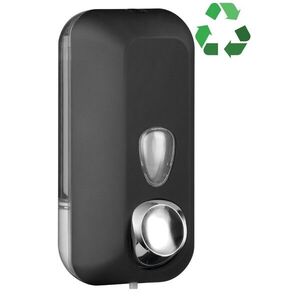 SAPHO ECOLORED dávkovač tekutého mýdla 550ml, ABS, Soft Touch, černá mat A71401VB obraz