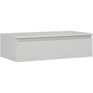 MEXEN/S Rivel koupelnová skříňka pod umyvadlo 90 cm s deskou, 1 šuplík, reliéf , šedá mat 91A20-09023-1-BFC62 obraz