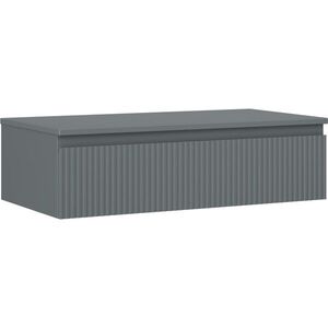 MEXEN/S Rivel koupelnová skříňka pod umyvadlo 90 cm s deskou, 1 šuplík, reliéf , grafit mat 91A20-09023-1-BFC66 obraz