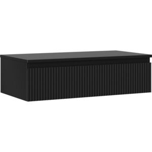 MEXEN/S Rivel koupelnová skříňka pod umyvadlo 90 cm s deskou, 1 šuplík, reliéf , černá mat 91A20-09023-1-BFC71 obraz