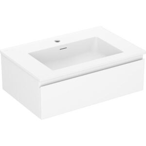 MEXEN/S Orio koupelnová skříňka 70 cm s umyvadlem Otis, 1 šuplík, bílá mat 91A10-07023-1-BF01-W18M01 obraz