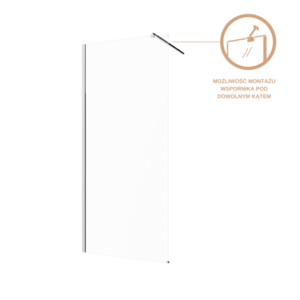 INVENA Walk-in II 110x200cm, čirá 8mm shiny-glass, chrom AK-32-112-S obraz