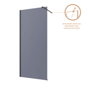 INVENA Walk-in II Trend 110x200cm, grafit 8mm shiny-glass, černá AK-32-113-S obraz
