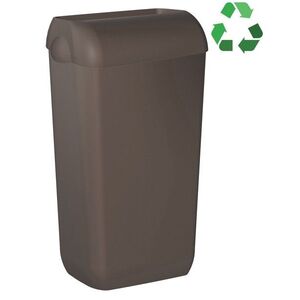 SAPHO ECOLORED odpadkový koš nástěnný s víkem 23l, ABS, Soft Touch, hnědá A74020DB obraz