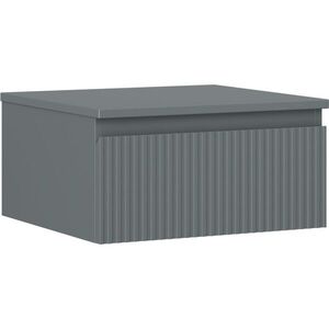 MEXEN/S Rivel koupelnová skříňka pod umyvadlo 50 cm s deskou, 1 šuplík, reliéf , grafit mat 91A20-05023-1-BFC66 obraz