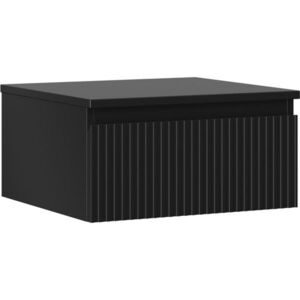 MEXEN/S Rivel koupelnová skříňka pod umyvadlo 50 cm s deskou, 1 šuplík, reliéf , černá mat 91A20-05023-1-BFC71 obraz