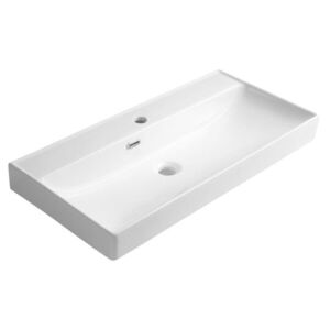 AQUALINE PARLA keramické umyvadlo 80x38cm, bílá 9980 obraz