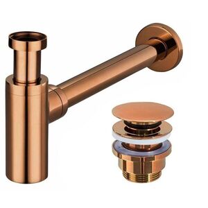 REA Sifon včetně univerzální zátky Click-Clack Copper REA-A5697 obraz