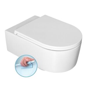 ISVEA SISTEMA A závěsná WC mísa, Rimless, 36x53, 5cm, bílá 10SL02001 obraz
