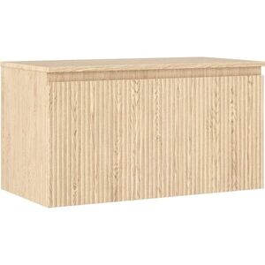 MEXEN/S Rivel koupelnová skříňka pod umyvadlo 90 cm s deskou, 1 šuplík, reliéf , dub 91A20-09047-1-BFC81 obraz