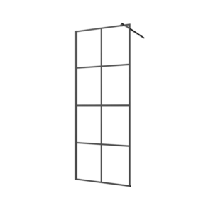 INVENA Walk-in II 80x200cm, geometrická 8mm shiny-glass, černá AK-32-187-S obraz