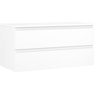 MEXEN/S Orio koupelnová skříňka pod umyvadlo 100 cm s deskou, 2 zásuvky, bílá mat 91A10-10047-2-BFFC01 obraz