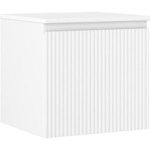 MEXEN/S Rivel koupelnová skříňka pod umyvadlo 50 cm s deskou, 1 šuplík, reliéf , bílá mat 91A20-05047-1-BFC01 obraz