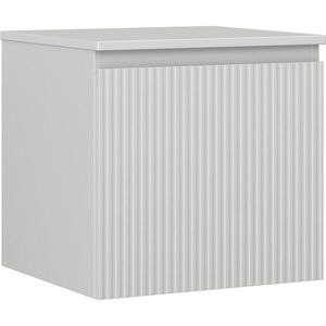 MEXEN/S Rivel koupelnová skříňka pod umyvadlo 50 cm s deskou, 1 šuplík, reliéf , šedá mat 91A20-05047-1-BFC62 obraz