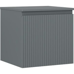 MEXEN/S Rivel koupelnová skříňka pod umyvadlo 50 cm s deskou, 1 šuplík, reliéf , grafit mat 91A20-05047-1-BFC66 obraz