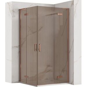 REA/S Sprchová kabina Hugo Double 90x100 Copper Brush KPL-K6975 obraz