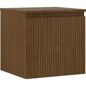 MEXEN/S Rivel koupelnová skříňka pod umyvadlo 50 cm s deskou, 1 šuplík, reliéf , ořech 91A20-05047-1-BFC86 obraz