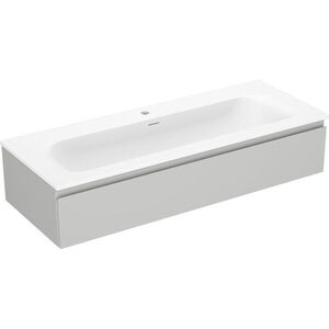 MEXEN/S Orio koupelnová skříňka 120 cm s umyvadlem Vela, 1 šuplík, šedá mat/bílá mat 91A10-12023-1-BF62-W23M01 obraz