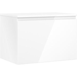 MEXEN/S Orio koupelnová skříňka pod umyvadlo 70 cm s deskou, 1 šuplík, bílá lesk 91A10-07047-1-BFC00 obraz