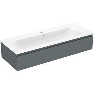 MEXEN/S Orio koupelnová skříňka 120 cm s umyvadlem Vela, 1 šuplík, grafit mat/bílá mat 91A10-12023-1-BF66-W23M01 obraz