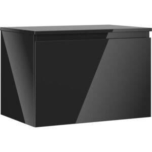 MEXEN/S Orio koupelnová skříňka pod umyvadlo 70 cm s deskou, 1 šuplík, černá lesk 91A10-07047-1-BFC70 obraz