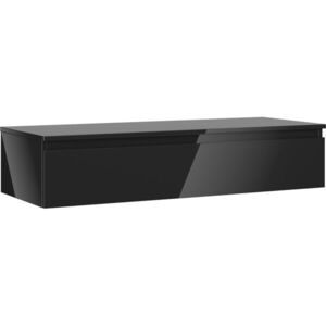 MEXEN/S Orio koupelnová skříňka pod umyvadlo 120 cm s deskou, 1 šuplík, černá lesk 91A10-12023-1-BFC70 obraz