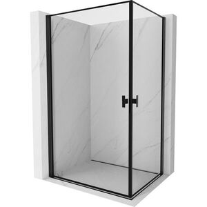 MEXEN/S Mist-B Duo sprchový kout dveře křídlové 100 x 70, černá okraj, černá 8A2-100L-070P-70-70 obraz