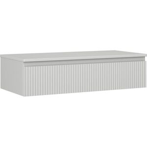 MEXEN/S Rivel koupelnová skříňka pod umyvadlo 100 cm s deskou, 1 šuplík, reliéf , šedá mat 91A20-10023-1-BFC62 obraz