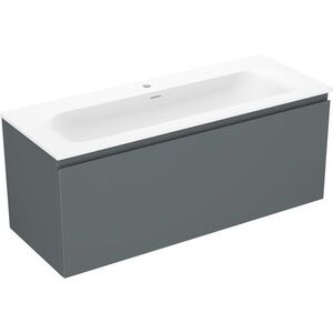 MEXEN/S Orio koupelnová skříňka 120 cm s umyvadlem Vela, 1 šuplík, grafit mat/bílá mat 91A10-12047-1-BF66-W23M01 obraz