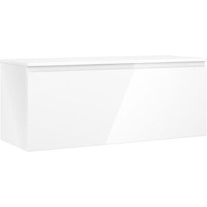 MEXEN/S Orio koupelnová skříňka pod umyvadlo 120 cm s deskou, 1 šuplík, bílá lesk 91A10-12047-1-BFC00 obraz