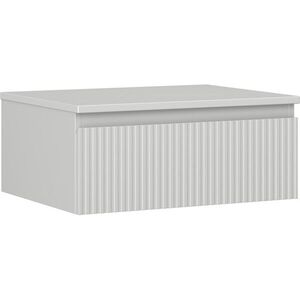 MEXEN/S Rivel koupelnová skříňka pod umyvadlo 60 cm s deskou, 1 šuplík, reliéf , šedá mat 91A20-06023-1-BFC62 obraz