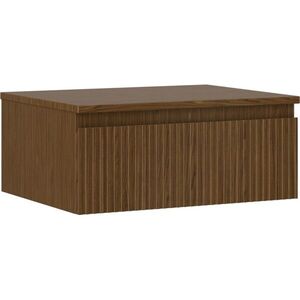 MEXEN/S Rivel koupelnová skříňka pod umyvadlo 60 cm s deskou, 1 šuplík, reliéf , ořech 91A20-06023-1-BFC86 obraz
