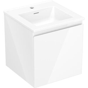 MEXEN/S Orio koupelnová skříňka 45 cm s umyvadlem Otis, 1 šuplík, bílá lesk 91A10-04547-1-BF00-W18M00 obraz