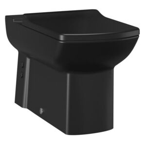 SAPHO LARA WC mísa pro kombi, spodní/zadní odpad, 35x64cm, černá mat LR360-11KK00E-0000 obraz