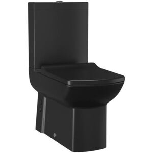 SAPHO LARA WC kombi, spodní/zadní odpad, černá mat LR360-01 obraz