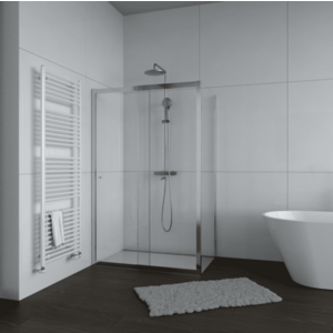 H K Sprchový kout Flexi 100x80, L/P varianta včetně sprchové vaničky z litého mramoru SE-FLEXI10080/THOR-10080 obraz
