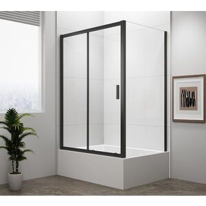 POLYSAN DEEP BLACK obdélníkový sprchový kout 1200x750 L/P varianta, čiré sklo MD1216B-01 obraz