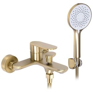 REA Vanová nástěnná baterie DROP Brush Gold REA-B6399 obraz