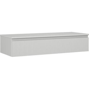 MEXEN/S Rivel koupelnová skříňka pod umyvadlo 120 cm s deskou, 1 šuplík, reliéf , šedá mat 91A20-12023-1-BFC62 obraz