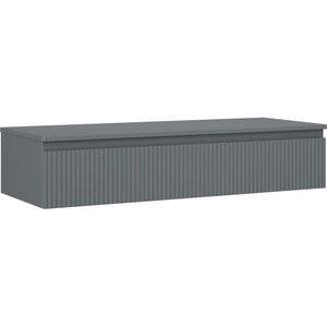MEXEN/S Rivel koupelnová skříňka pod umyvadlo 120 cm s deskou, 1 šuplík, reliéf , grafit mat 91A20-12023-1-BFC66 obraz
