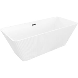 MEXEN/S Tava volně stojící vana reliéf 170 x 75, bílá, sifon a přepad černá 52851707500-70 obraz