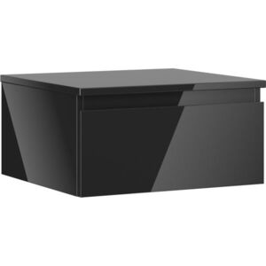 MEXEN/S Orio koupelnová skříňka pod umyvadlo 50 cm s deskou, 1 šuplík, černá lesk 91A10-05023-1-BFC70 obraz