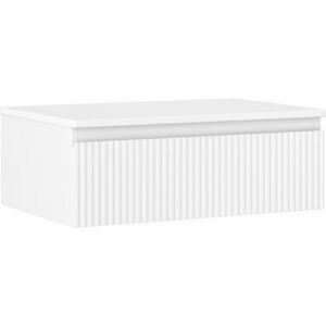 MEXEN/S Rivel koupelnová skříňka pod umyvadlo 70 cm s deskou, 1 šuplík, reliéf , bílá mat 91A20-07023-1-BFC01 obraz