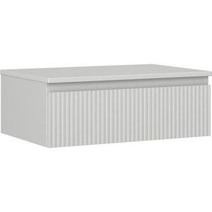 MEXEN/S Rivel koupelnová skříňka pod umyvadlo 70 cm s deskou, 1 šuplík, reliéf , šedá mat 91A20-07023-1-BFC62 obraz
