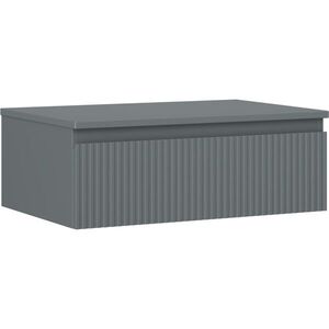 MEXEN/S Rivel koupelnová skříňka pod umyvadlo 70 cm s deskou, 1 šuplík, reliéf , grafit mat 91A20-07023-1-BFC66 obraz