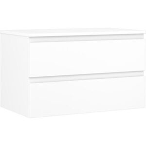 MEXEN/S Orio koupelnová skříňka pod umyvadlo 80 cm s deskou, 2 zásuvky, bílá mat 91A10-08047-2-BFFC01 obraz