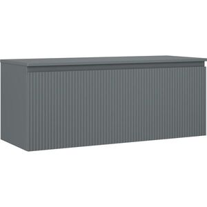 MEXEN/S Rivel koupelnová skříňka pod umyvadlo 120 cm s deskou, 1 šuplík, reliéf , grafit mat 91A20-12047-1-BFC66 obraz